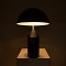 GloboStar® URANUS-L 61457 Μοντέρνο Επιτραπέζιο Φωτιστικό Πορτατίφ Δίφωτο 2 x E27 IP20 Μαύρο & Λευκό Μέταλλο - Μ50 x Π50 x Υ77cm