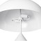 GloboStar® URANUS-L 61458 Μοντέρνο Επιτραπέζιο Φωτιστικό Πορτατίφ Δίφωτο 2 x E27 IP20 Λευκό Μέταλλο - Μ50 x Π50 x Υ77cm