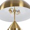 GloboStar® URANUS-L 61459 Μοντέρνο Επιτραπέζιο Φωτιστικό Πορτατίφ Δίφωτο 2 x E27 IP20 Χρυσό & Λευκό Μέταλλο - Μ50 x Π50 x Υ77cm