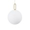 GLOBOSTAR® BELLISSIMO 61488 Μοντέρνο Κρεμαστό Φωτιστικό Οροφής με Ντουί 1 x E27 AC 220-240V IP20 - Λευκό & Χρυσό Πλατίνα - Μ40 x Π40 x Υ62cm