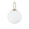 GLOBOSTAR® BELLISSIMO 61488 Μοντέρνο Κρεμαστό Φωτιστικό Οροφής με Ντουί 1 x E27 AC 220-240V IP20 - Λευκό & Χρυσό Πλατίνα - Μ40 x Π40 x Υ62cm