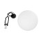 GLOBOSTAR® BELLISSIMO 61491 Μοντέρνο Κρεμαστό Φωτιστικό Οροφής με Ντουί 1 x E27 AC 220-240V IP20 - Λευκό & Μαύρο - Μ40 x Π40 x Υ62cm