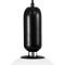 GLOBOSTAR® ESTETICO 61495 Μοντέρνο Κρεμαστό Φωτιστικό Οροφής με Ντουί 1 x E27 AC 220-240V IP20 - Λευκό & Μαύρο - Μ20 x Π20 x Υ38cm
