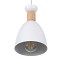 GLOBOSTAR® AVA 61573 Μοντέρνο Κρεμαστό Φωτιστικό Οροφής με Ντουί 3 x E27 AC 220-240V IP20 - Λευκό & Μπεζ - Μ35 x Π35 x Υ130cm