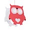 GLOBOSTAR® OWL 61576 Παιδικό Κρεμαστό Φωτιστικό Οροφής με Ντουί 1 x E27 AC 220-240V IP20 - Πολύχρωμο - Μ29.5 x Π15.5 x Υ30.5cm