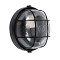 GLOBOSTAR® BOATLIGHT 61586 Vintage Φωτιστικό Καραβοχελώνα Τοίχου & Οροφής με Ντουί 1 x E27 AC 220-240V Αδιάβροχο IP65 - Μαύρο Ματ - Μ17.5 x Π17.5 x Υ9cm