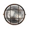 GLOBOSTAR® BOATLIGHT 61623 Vintage Φωτιστικό Καραβοχελώνα Τοίχου & Οροφής με Ντουί 1 x E27 AC 220-240V Αδιάβροχο IP65 - Χάλκινο Παλαιωμένο Εφέ Σκουριάς Ματ - Μ17.5 x Π17.5 x Υ9cm