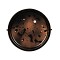 GLOBOSTAR® BOATLIGHT 61624 Vintage Φωτιστικό Καραβοχελώνα Τοίχου & Οροφής με Ντουί 2 x E27 AC 220-240V Αδιάβροχο IP65 - Χάλκινο Παλαιωμένο Εφέ Σκουριάς Ματ - Μ24 x Π24 x Υ11cm