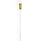 kelvo® GLOW 61665 Μοντέρνο Κρεμαστό Φωτιστικό Οροφής LED 28W 2800lm 360° AC 220-240V IP20 Ρυθμιζόμενο Λευκό CCT με Χειριστήριο από 2700K έως 6000K Dimmable - Lumileds SMD Chip - Χρυσό Πλατίνα & Λευκό Νήμα - Μ160 x Π3 x Υ25cm - 3 Χρόνια Εγγύηση