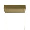 kelvo® GLOW 61665 Μοντέρνο Κρεμαστό Φωτιστικό Οροφής LED 28W 2800lm 360° AC 220-240V IP20 Ρυθμιζόμενο Λευκό CCT με Χειριστήριο από 2700K έως 6000K Dimmable - Lumileds SMD Chip - Χρυσό Πλατίνα & Λευκό Νήμα - Μ160 x Π3 x Υ25cm - 3 Χρόνια Εγγύηση