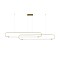 kelvo® GLOW 61665 Μοντέρνο Κρεμαστό Φωτιστικό Οροφής LED 28W 2800lm 360° AC 220-240V IP20 Ρυθμιζόμενο Λευκό CCT με Χειριστήριο από 2700K έως 6000K Dimmable - Lumileds SMD Chip - Χρυσό Πλατίνα & Λευκό Νήμα - Μ160 x Π3 x Υ25cm - 3 Χρόνια Εγγύηση