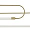 kelvo® GLOW 61665 Μοντέρνο Κρεμαστό Φωτιστικό Οροφής LED 28W 2800lm 360° AC 220-240V IP20 Ρυθμιζόμενο Λευκό CCT με Χειριστήριο από 2700K έως 6000K Dimmable - Lumileds SMD Chip - Χρυσό Πλατίνα & Λευκό Νήμα - Μ160 x Π3 x Υ25cm - 3 Χρόνια Εγγύηση