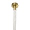 kelvo® GLOW 61666 Μοντέρνο Κρεμαστό Φωτιστικό Οροφής LED 27W 2700lm 360° AC 220-240V IP20 Ρυθμιζόμενο Λευκό CCT με Χειριστήριο από 2700K έως 6000K Dimmable - Lumileds SMD Chip - Χρυσό Πλατίνα & Λευκό Νήμα - Μ80 x Π3 x Υ80cm - 3 Χρόνια Εγγύηση