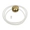 kelvo® GLOW 61677 Μοντέρνο Φωτιστικό Τοίχου - Απλίκα LED 60W 6000lm 360° AC 220-240V IP20 Ρυθμιζόμενο Λευκό CCT με Χειριστήριο από 2700K έως 6000K Dimmable - Lumileds SMD Chip - Χρυσό Πλατίνα & Λευκό Νήμα - Μ40 x Π15 x Υ110cm - 3 Χρόνια Εγγύηση