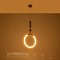 kelvo® GLOW 61678 Μοντέρνο Κρεμαστό Φωτιστικό Οροφής LED 18W 1800lm 360° AC 220-240V IP20 Ρυθμιζόμενο Λευκό CCT με On/Off 2700K/4500K/6000K - Lumileds SMD Chip - Χρυσό Πλατίνα & Λευκό Νήμα - Μ30 x Π30 x Υ65cm - 3 Χρόνια Εγγύηση