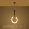 kelvo® GLOW 61678 Μοντέρνο Κρεμαστό Φωτιστικό Οροφής LED 18W 1800lm 360° AC 220-240V IP20 Ρυθμιζόμενο Λευκό CCT με On/Off 2700K/4500K/6000K - Lumileds SMD Chip - Χρυσό Πλατίνα & Λευκό Νήμα - Μ30 x Π30 x Υ65cm - 3 Χρόνια Εγγύηση
