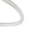 kelvo® GLOW 61683 Μοντέρνο Φωτιστικό Τοίχου - Απλίκα LED 18W 1800lm 360° AC 220-240V IP20 Ρυθμιζόμενο Λευκό CCT με On/Off 2700K/4500K/6000K - Lumileds SMD Chip - Χρυσό Πλατίνα & Λευκό Νήμα - Μ30 x Π15 x Υ70cm - 3 Χρόνια Εγγύηση