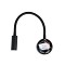 GLOBOSTAR® GOOSE 61690 Μοντέρνο Φωτιστικό Τοίχου - Απλίκα Ξενοδοχείου Reading Light LED 3W 300lm 36° AC 220-240V IP20 Θερμό Λευκό 2700K - CREE XPE Chip & TÜV SÜD Driver - Μαύρο Ματ - Μ6.5 x Π22.5 x Υ23cm - 3 Χρόνια Εγγύηση