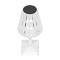 GLOBOSTAR® CRYSTAL 62042 Μοντέρνο Επιτραπέζιο Φωτιστικό Πορτατίφ LED 1W 100lm 360° DC 5V USB-C με Επαναφορτιζόμενη Μπαταρία Li-ion 3.7V 1600mAh IP44 Πολύχρωμο RGBW με Χειριστήριο Dimmable - Sanan SMD Chip - Διάφανο - Μ11.5 x Π11.5 x Υ25.5cm - 3 Χρόνια Εγγ