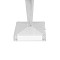 GLOBOSTAR® CRYSTAL 62042 Μοντέρνο Επιτραπέζιο Φωτιστικό Πορτατίφ LED 1W 100lm 360° DC 5V USB-C με Επαναφορτιζόμενη Μπαταρία Li-ion 3.7V 1600mAh IP44 Πολύχρωμο RGBW με Χειριστήριο Dimmable - Sanan SMD Chip - Διάφανο - Μ11.5 x Π11.5 x Υ25.5cm - 3 Χρόνια Εγγ