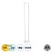 GLOBOSTAR® CORNELIE 60464 Μοντέρνο Επιδαπέδιο Φωτιστικό LED 24W 2640lm 200° AC 220-240V IP20 Ρυθμιζόμενο Λευκό CCT με Χειριστήριο από 2700K έως 6000K Dimmable - Lumileds SMD Chip - Λευκό Ματ - Μ26 x Π26 x Υ143cm - 3 Χρόνια Εγγύηση