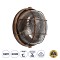 GLOBOSTAR® BOATLIGHT 61590 Vintage Φωτιστικό Καραβοχελώνα Τοίχου & Οροφής με Ντουί 2 x E27 AC 220-240V Αδιάβροχο IP65 - Μπρονζέ Εφέ Σκουριάς Ματ - Μ24 x Π24 x Υ11cm