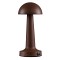 GloboStar® COCO 76513 Επαναφορτιζόμενο Επιτραπέζιο Φωτιστικό Πορτατίφ LED 1.5W 105lm 120° DC 5V IP44 Θερμό Λευκό 2700K Dimmable Καφέ Αλουμίνιο - Μ10 x Π10 x Υ22cm - 2 Xρόνια Εγγύηση