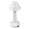 GloboStar® MOLLY 76514 Επαναφορτιζόμενο Επιτραπέζιο Φωτιστικό Πορτατίφ LED 1.5W 105lm 120° DC 5V IP44 Θερμό Λευκό 2700K Dimmable Λευκό Αλουμίνιο - Μ10 x Π10 x Υ23cm - 2 Xρόνια Εγγύηση