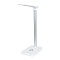 GLOBOSTAR® ONO 76532 Μοντέρνο Επιτραπέζιο Φωτιστικό Γραφείου με Ασύρματη Φόρτιση 10W 2A LED 3.5W 350lm 120° DC 5V με USB-C IP20 Ρυθμιζόμενο Λευκό CCT με Αφή 2700K/4500K/6000K Dimmable - Sanan SMD Chip - Λευκό - Μ18 x Π12 x Υ36cm - 2 Χρόνια Εγγύηση