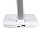 GLOBOSTAR® ONO 76532 Μοντέρνο Επιτραπέζιο Φωτιστικό Γραφείου με Ασύρματη Φόρτιση 10W 2A LED 3.5W 350lm 120° DC 5V με USB-C IP20 Ρυθμιζόμενο Λευκό CCT με Αφή 2700K/4500K/6000K Dimmable - Sanan SMD Chip - Λευκό - Μ18 x Π12 x Υ36cm - 2 Χρόνια Εγγύηση