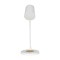 GLOBOSTAR® LUCORA 76555 Μοντέρνο Επιτραπέζιο Φωτιστικό Γραφείου με Ασύρματη Φόρτιση 10W 2A & 4W Bluetooth Ηχείο LED 3W 300lm 120° DC 5V με USB-C IP20 Ρυθμιζόμενο Λευκό CCT με Αφή 2700K/4500K/6000K Dimmable - Sanan SMD Chip - Λευκό - Μ12 x Π12 x Υ32cm - 2