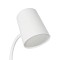 GLOBOSTAR® LUCORA 76555 Μοντέρνο Επιτραπέζιο Φωτιστικό Γραφείου με Ασύρματη Φόρτιση 10W 2A & 4W Bluetooth Ηχείο LED 3W 300lm 120° DC 5V με USB-C IP20 Ρυθμιζόμενο Λευκό CCT με Αφή 2700K/4500K/6000K Dimmable - Sanan SMD Chip - Λευκό - Μ12 x Π12 x Υ32cm - 2