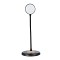 GLOBOSTAR® LUCORA 76556 Μοντέρνο Επιτραπέζιο Φωτιστικό Γραφείου με Ασύρματη Φόρτιση 10W 2A & 4W Bluetooth Ηχείο LED 3W 300lm 120° DC 5V με USB-C IP20 Ρυθμιζόμενο Λευκό CCT με Αφή 2700K/4500K/6000K Dimmable - Sanan SMD Chip - Μαύρο - Μ12 x Π12 x Υ32cm - 2