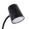 GLOBOSTAR® LUCORA 76556 Μοντέρνο Επιτραπέζιο Φωτιστικό Γραφείου με Ασύρματη Φόρτιση 10W 2A & 4W Bluetooth Ηχείο LED 3W 300lm 120° DC 5V με USB-C IP20 Ρυθμιζόμενο Λευκό CCT με Αφή 2700K/4500K/6000K Dimmable - Sanan SMD Chip - Μαύρο - Μ12 x Π12 x Υ32cm - 2