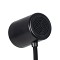 GLOBOSTAR® LUCORA 76556 Μοντέρνο Επιτραπέζιο Φωτιστικό Γραφείου με Ασύρματη Φόρτιση 10W 2A & 4W Bluetooth Ηχείο LED 3W 300lm 120° DC 5V με USB-C IP20 Ρυθμιζόμενο Λευκό CCT με Αφή 2700K/4500K/6000K Dimmable - Sanan SMD Chip - Μαύρο - Μ12 x Π12 x Υ32cm - 2