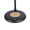 GLOBOSTAR® LUCORA 76556 Μοντέρνο Επιτραπέζιο Φωτιστικό Γραφείου με Ασύρματη Φόρτιση 10W 2A & 4W Bluetooth Ηχείο LED 3W 300lm 120° DC 5V με USB-C IP20 Ρυθμιζόμενο Λευκό CCT με Αφή 2700K/4500K/6000K Dimmable - Sanan SMD Chip - Μαύρο - Μ12 x Π12 x Υ32cm - 2