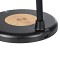 GLOBOSTAR® LUCORA 76556 Μοντέρνο Επιτραπέζιο Φωτιστικό Γραφείου με Ασύρματη Φόρτιση 10W 2A & 4W Bluetooth Ηχείο LED 3W 300lm 120° DC 5V με USB-C IP20 Ρυθμιζόμενο Λευκό CCT με Αφή 2700K/4500K/6000K Dimmable - Sanan SMD Chip - Μαύρο - Μ12 x Π12 x Υ32cm - 2