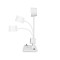 GLOBOSTAR® OLDY 76557 Μοντέρνο Επιτραπέζιο Φωτιστικό Γραφείου με Ασύρματη Φόρτιση 15W 3A, 5W Bluetooth Ηχείο & Ψηφιακό Ρολόι LED 3W 300lm 120° DC 5V με USB-C IP20 Ρυθμιζόμενο Λευκό CCT με Αφή 2700K/4500K/6000K Dimmable - Sanan SMD Chip - Λευκό - Μ13 x Π25