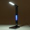 GLOBOSTAR® ZENTIME 76564 Μοντέρνο Επιτραπέζιο Φωτιστικό Γραφείου με Ασύρματη Φόρτιση 10W 2A & Ψηφιακό Ρολόι LED 3.5W 350lm 120° DC 5V με USB-C IP20 Ρυθμιζόμενο Λευκό CCT με Αφή 2700K/4500K/6000K Dimmable - Sanan SMD Chip - Μαύρο - Μ18 x Π12 x Υ40cm - 2 Χρ
