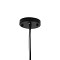 GLOBOSTAR® LILY 01561 Vintage Κρεμαστό Φωτιστικό Οροφής με Ντουί 1 x E27 AC 220-240V IP20 - Μαύρο & Λευκό - Μ90 x Π90 x Υ20cm