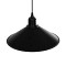 GLOBOSTAR® FERRO 203-0084 Μοντέρνο Κρεμαστό Φωτιστικό Οροφής με Ντουί 1 x E27 AC 220-240V IP20 - Μαύρο - Μ30 x Π30 x Υ15cm