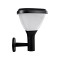 GLOBOSTAR® NATURE 90526 Φωτιστικό Κολωνάκι Κήπου LED 10W 330lm 120° με Ενσωματωμένο Φωτοβολταϊκό Panel 6V 2W & Επαναφορτιζόμενη Μπαταρία Li-ion 3.2V 1800mAh με Αισθητήρα Ημέρας-Νύχτας Αδιάβροχο IP65 Ψυχρό Λευκό 6000K - Γκρι Ανθρακί - Μ26 x Π29 x Υ36cm - 2