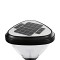GLOBOSTAR® NATURE 90526 Φωτιστικό Κολωνάκι Κήπου LED 10W 330lm 120° με Ενσωματωμένο Φωτοβολταϊκό Panel 6V 2W & Επαναφορτιζόμενη Μπαταρία Li-ion 3.2V 1800mAh με Αισθητήρα Ημέρας-Νύχτας Αδιάβροχο IP65 Ψυχρό Λευκό 6000K - Γκρι Ανθρακί - Μ26 x Π29 x Υ36cm - 2
