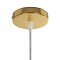 GLOBOSTAR® CRISTIN 999-0039 Μοντέρνο Κρεμαστό Φωτιστικό Οροφής με Ντουί 1 x E27 AC 220-240V IP20 - Χρυσό - Μ18 x Π18 x Υ13cm
