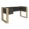 Γραφείο εργασίας Fernando Megapap χρώμα ανθρακί - sapphire oak 158,4x60x72,2εκ.