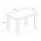 Τραπέζι Darlen Megapap χρώμα καρυδί 125x72x74εκ.