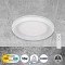 GLOBOSTAR® MELINA 61041 Μοντέρνο Φωτιστικό Οροφής LED 55W 6376lm 120° AC 220-240V IP20 Ρυθμιζόμενο Λευκό CCT με Χειριστήριο από 2700K έως 6000K Dimmable - Lumileds SMD Chip - Λευκό Ματ - Μ48 x Π48 x Υ9cm - 3 Χρόνια Εγγύηση