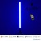 GloboStar® ALIEN-DIVA-BLACK-50-6 ALIEN Design DIVA Μοντέρνο Minimal Nordic Μεταλλικό Φωτιστικό Επιτραπέζιο - Πορτατίφ - Λαμπατέρ Μαύρο LED 8W 800lm με Ασύρματο Χειριστήριο RF & Dimmer IP20 Μπλε Μ3 x Π1.6 x Υ50cm