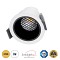 GLOBOSTAR® PLUTO-S 60247 Χωνευτό Downlight Σποτ με Honeycomb Anti Glare Reflector LED 7W 875lm 38° AC 220-240V IP20 Θερμό Λευκό 2700K - Bridgelux COB Chip & TÜV SÜD Driver - Λευκό & Μαύρο Ματ - Μ6.4 x Π6.4 x Υ4.9cm / Q5.5cm - 5 Χρόνια Εγγύηση