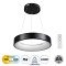 GLOBOSTAR® SALEM 61241 Μοντέρνο Κρεμαστό Φωτιστικό Οροφής LED 75W 8625lm 120° AC 220-240V IP20 Ρυθμιζόμενο Λευκό CCT με Χειριστήριο από 2700K έως 6000K Dimmable - Lumileds SMD Chip - Μαύρο Ματ - Μ45 x Π45 x Υ7cm - 3 Χρόνια Εγγύηση